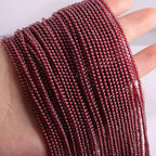 155pcs 2mm Natural Red Garnet Stone Loose Round Beads Gemstone Smooth Samll Spacer Beads for jewerly Making Bracelet Necklace - color: Red Garnet, size: 2 mm