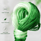 Natural 100% Silk Thread, Handmade Embroidery Thread Silk Floss 8 Colors 110m Each (71) - color: 71