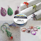 Soft Flex 26 Gauge Craft Wire - 27 Meters - Jewelry Wire with Tarnish Resistant Silver Plating - style: Blue
