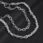 Layered Punk Pants Chain for Men Women, Gothic Hip Hop Jean Chain Wallet Chain Biker Trouser Chain, Goth Emo Fashion Keychain Accessories - color: 2L-Prickly