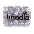BEADIA Open Jump Rings Platinum 0.9x10mm 200pcs for DIY Jewelry Making Supplies - color: Platinum, size: 0.9*10mm