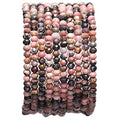 BEADIA Faceted Natural Rhodochrosite Stone Rondelle 3x4mm Loose Semi Gemstone Beads for Jewelry Making 38cm - color: Rhodochrosite Faceted Rondelle, size: 3x4mm