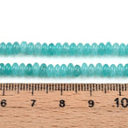1 Strand Natural White Jade Rondelle Beads Strands Dyed Gemstone Beads Spacers for Jewelry Making Bracelets Necklace DIY Crafts 4.5x2.5~3mm 14.5" About 142~148pcs/strand Dark Turquoise - color: Dark Turquoise