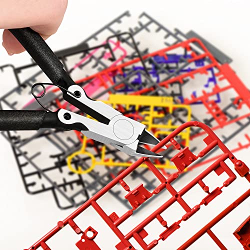 BOENFU 5 inch Flush Cutters Precision Wire Cutters Wire Snips Small Wire Nippers, Ideal for Crafts, Model, Electronics, Zip Ties, Jewelry Making - color: 5 Inches