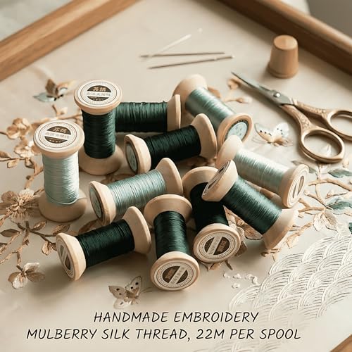 Natural 100% Mulberry Handmade Embroidery Silk Thread Silk Floss (34) - color: 34