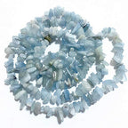 PLTbeads 5-8mm Natral Healing Gemstone Waist Bracelets Necklace Kit Irregular Stone DIY Crafts Design Jewelry Making 1 Strand per Bag Approxi 34 inch (Aquamarine Chips) - color: Aquamarine Chips
