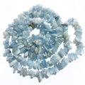 Gemstone Chips Natural Aquamarine 3-5mm Healing Crystals Waist Bracelets Necklace Kit Irregular Stone DIY Crafts Design Jewelry Making Approxi 32 inch - color: Aquamarine Chips