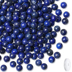 Lapis Lazuli Beads 100Pcs 8mm Blue Beads Loose DIY Round Stone Bead for Bracelet Necklace Earrings Making - color: A-Lapis Lazuli, size: 100pcs