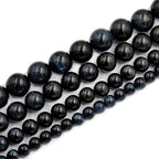 AD Beads Natural Tiger's Eye Gemstone Smooth Round Beads 7.5" Strand (8mm, Montana) - color: Montana, size: 8mm