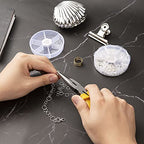 Handyman Crafts Jump Rings Kit With1000PCS Open Jump Rings 40PCS 12mm Lobster Clasps and Jump Rings Opener for Jewelry Making Keychains and Necklace Repair (Sliver) - color: Sliver