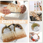 1000 Pcs Rondelle Faceted Glass Beads Crystal Glass Beads for Jewelry Making 4/6/8mm Faceted Briolette Rondelle Bead with Container for Earrings,Necklaces,DIY Beading Projects (Brown) - color: brown