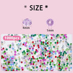 1000PCS 4mm Round Crystal Glass Beads Faceted Spacer Beads Bulk for Jewelry Making Bracelets Necklace Earring Pendants Craft (Gold) - color: Gold, size: 4mm