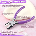 SPEEDWOX 5.5-Inch Double Nylon Flat Jaw Pliers for Jewelry Making - Soft Jaw Pliers - style: Flat Nylon Jaw Pliers