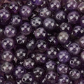 1 Box 6MM 120PCS Natural Amethyst Round Beads with Hole Purple Gemstone Crystal Chakra Reiki Power Energy Loose Spacer Charm Bead Bulk for Jewelry Making Earrings Bracelets DIY Craft Supply