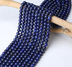 Lapis Lazuli Beads 100Pcs 8mm Blue Beads Loose DIY Round Stone Bead for Bracelet Necklace Earrings Making - color: A-Lapis Lazuli, size: 100pcs