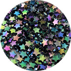450 PCS Acrylic Star Shape Beads AB Colors Loose Pony Spacer Beads with Hole for Jewelry Making Necklace Earring Key Chains DIY Projects(Black AB) - color: Black AB