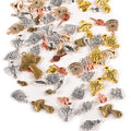 stino Metal Charms for Jewelry Making 100gram, Bulk Tibetan Silver & Gold Plated Trinkets for Earring Necklace Jewelry Making and Findings - color: Food Mixed Color