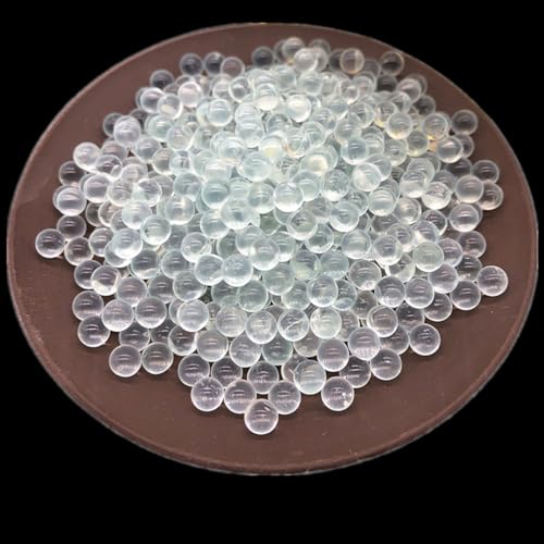Round Glass Beads, Solid Glass Balls for Heating and Boiling Prevention Laboratory Clear Glass Boiling Stones, 3 mm Diameter, Approx 1000 Beads - size: 3 MM