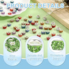 uxcell 50Pcs European Large Hole Beads, Rhinestone Craft Bead Crystal Charm Spacer Beads for Pens Bracelet Making Necklace DIY Craft, Light Green - color: Light Green