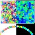 500pcs Glow in The Dark Mixed Acrylic UV Beads - Color Changing Heart Beads for Jewelry Making Bracelets - color: Mixed Colors Heart Beads