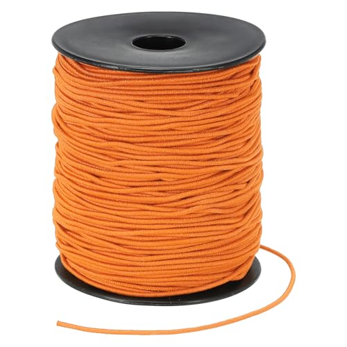 PATIKIL Stretchy String for Bracelets 109 Yards / 100m, 1.5mm Elastic Cord for Jewelry Making, Necklaces, Beading and Crafts DIY, Orange - color: Orange