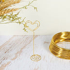 18 Gauge Aluminum Craft Wire, 165 Feet 1mm Bendable Metal Wire for Jewelry Making, Sculpting, Modelling, Wreath Making, Floral Making, Beading, Wire Wrapping (Gold) - color: Gold