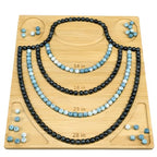 Petoysoso Bead Boards for Jewelry Making,Bamboo Necklace Making Supplies,Jewelry Making Supplies,Bead Board Tray - size: Necklace-S1