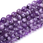 Natural Purple Dream Lace Amethysts Beads Crystal Round Loose Beads for Jewelry Making 6mm 60PCS 1 Strand 15" (Purple Dream Lace Amethysts, 6mm) - color: Purple Dream Lace Amethysts, size: 6mm