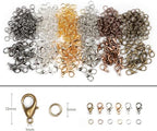 Incraftables Lobster Claw Clasps with Jump Rings – 12mm Necklace & Bracelet Closures – Jewelry Fasteners in Bronze, Copper, Silver, Gold, Platinum & Gray
