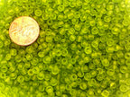 Czech Glass Seed Beads Crystal Clear Size:6/0 40 gr / 1.4 oz… (Clear Green Matte) - color: Clear Green Matte