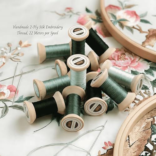 Natural 100% Mulberry Handmade Embroidery Silk Thread Silk Floss (34) - color: 34