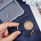 Beebeecraft 1 Box 10Pcs Zirconia Earring Hooks 18K Gold Plated Brass Rhinestone Earwire with Loop French Earring Findings for DIY Dangle Earring Jewelry Making - color: Cubic Zirconia Earring Hooks