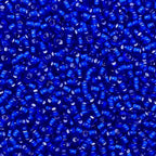 Czech 8/0 Silver Lined Glass Seed Beads 20 Grams 800 Pcs Multi Colors (Royal Blue) - color: Royal Blue