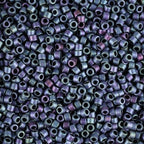 Miyuki Delica Seed Beads – Size 11/0 (1.6 mm), DB1054, Matte Metallic Violet/Gold Iris, 7.2 g, Approx. 1440 Beads, Made in Japan - color: DB1054 - Matte Metallic Violet/Gold Iris