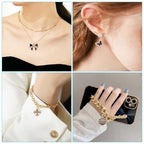 Craftdady Crystal Rhinestone Pendants Butterfly Heart Rhombus Bowknot Earring Charms Alloy Enamel Metal Pendants Light Gold Bracelet Charms for DIY Craft Necklace Jewelry Making - color: Black 23 Style