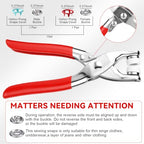 Sewing Kit with 100PCS Metal Buttons, Metal Snaps Buttons with Fastener Pliers Press Tool Kit, Colorful Five Claw Buckle Installation Plier Tool Set for DIY Crafts Sewing Fabric Clothes