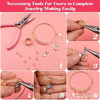 Sofier 542pcs Bangle Bracelet Making Kit DIY Jewelry Making Kit and Supplies Expandable Charm Bracelets Pendants Plier Set Toy Art Craft Gift for Girl Teen Women Adult - color: Multiple