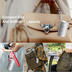 3-Tier Traveling Jewelry Holder Keychain, Backpack Jewelry Ring Keeper Keychain for Earrings, Necklaces, Wedding Ring Holder Keychain for Gym Sports Bag, Silver - color: Silver