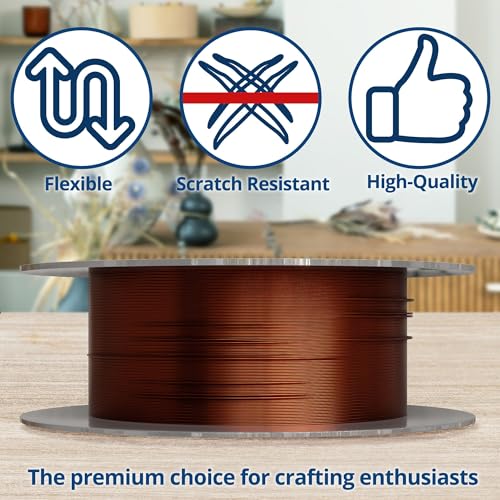 Soft Flex 26 Gauge Craft Wire - 27 Meters - Jewelry Wire with Tarnish Resistant Silver Plating - style: Non-Tarnish Antique Copper