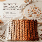 Natural 100% Silk Thread, Handmade Embroidery Thread Silk Floss 12 Colors 110m Each (76) - color: 76