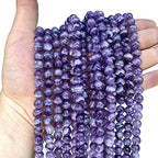 6MM 61PCS Purple Amethyst Dream Lace Beads Natural Quartz Crystal Stone Loose Beads for Jewelry Making DIY Bracelet Grade A+ 15 inches Strand - color: Purple Dream Lace Amethysts, size: 6mm
