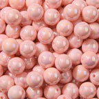 16mm Acrylic Bead 100pcs AB Light Pink Acrylic Bead Chunk Bubblegum Beads for DIY Crafting Necklace Bracelet Jewelry Making Keychain (Light Pink) - color: light pink