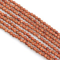 MJDCB 225pcs Small Stone Beads 3mm Golden Sandstone Round Smooth Loose Gemstone Bead for Jewelry Making Bracelets Earrings Necklaces Accessories - color: Golden Sandstone