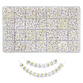 Melius Acrylic Gold Letter Beads, 1450 Pcs 4x7mm Round Alphabet Beads in 28 Grid Box for Jewelry Making, DIY Bracelets, Necklaces, Key Chains, Bracelets - color: Gold, size: 4x7mm