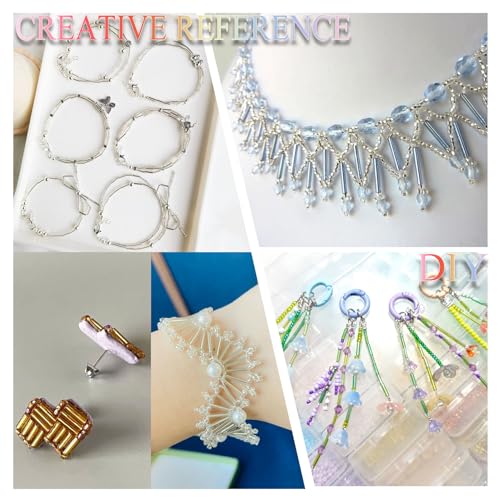 2000Pcs Tube Seed Beads 2x7mm Mini Long Glass Bugle Bead Small Craft Loose Spacer Beads for DIY Phone Charms Waist Bead Bracelets Earrings Necklaces (Champagne) - color: Champagne
