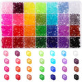 Paxcoo 560Pcs Crystal Beads for Jewelry Making, Crystal Acrylic Bead Faceted Craft Beads Bicone Gem Beads Jewel for Jewelry Making (10 MM) - size: 10 mm