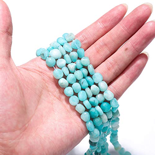 BEADIA Irregular Natural Tianhe Stone Loose Semi Gemstone Beads for Jewelry Making 7-10mm 38cm - color: Tianhe Stone, size: 7-10mm 38cm