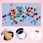 2600+pcs Pony Beads Kit 18 Color Rainbow Plastic Multicolor Pony Bead Bulk with Elastic String Hair Beads DIY Crafts Jewelry Making Kit for Bracelets Necklaces Key Chain - color: Solid Pony Beads