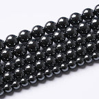 71pcs 6mm AAA Black Hematite Beads Natural Stone Gemstone Round Loose Beads for Jewelry Making DIY Bracelets Necklace Earrings - color: Black Hematite, size: 6mm