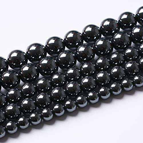 71pcs 6mm AAA Black Hematite Beads Natural Stone Gemstone Round Loose Beads for Jewelry Making DIY Bracelets Necklace Earrings - color: Black Hematite, size: 6mm